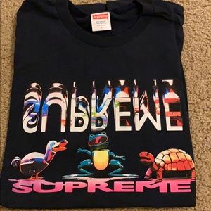 Supreme duck frog turtle T shirt